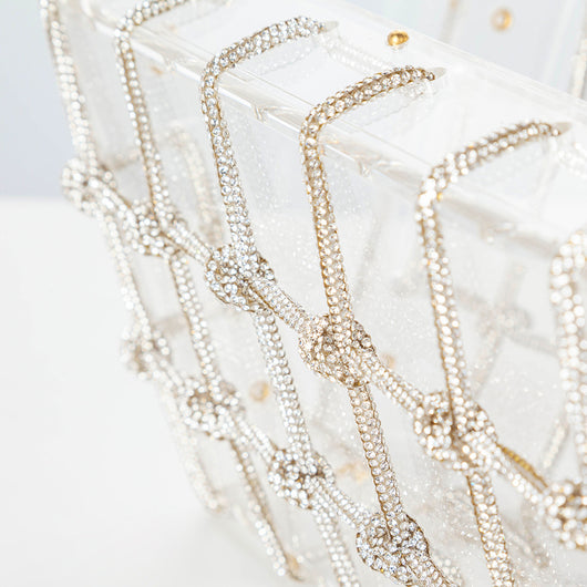 Bolso Cuadrado Pequeño de Acrílico Transparente para Mujer - Image 11