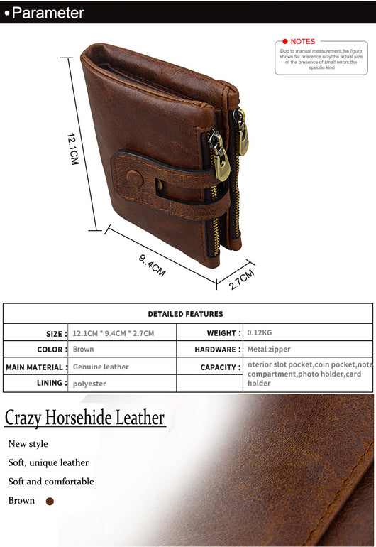 Billetera de Cuero Genuino con Protección RFID y Bloqueo Antirrobo - Image 21
