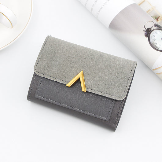 Billetera Corta Dorada V para Mujer - Diseño Bronze Gold Elegante - Image 11