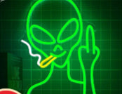 Letras Decorativas Neón Alien en Inglés - Image 8