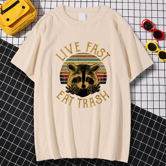 Playera Hombre Estilo Urbano Live Fast Eat Trash - Image 21