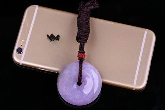 Pulsera de Jade Violeta con Cierre de Paz - Joya de Energía Positiva - Image 6