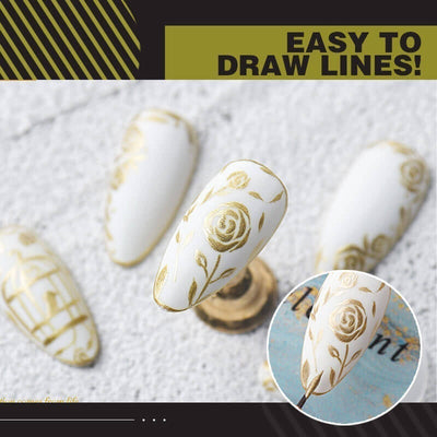 Adhesivo para Uñas con Efecto Espejo Dorado Japonés - Image 14