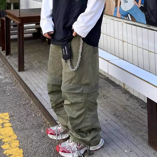 Pantalones Casuales con Cordón y Múltiples Bolsillos - Image 2