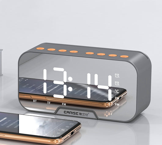 Altavoz Bluetooth Portátil 2 en 1 con Reloj Despertador y Subwoofer - Image 3