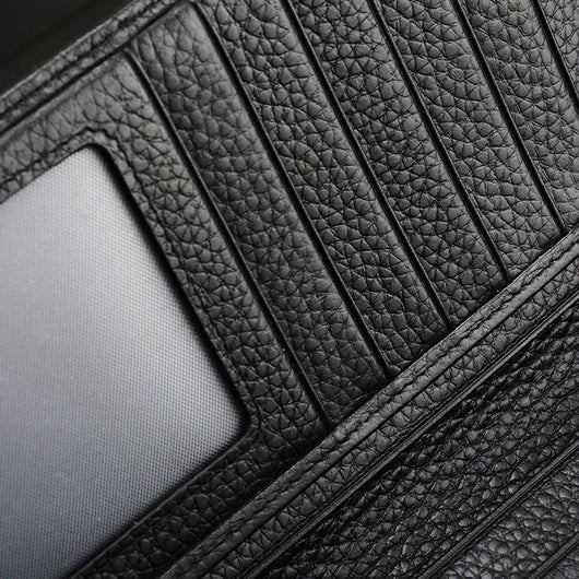 Billetera de Cuero Vacuno Premium con Patrón Lichi para Hombre - Image 3