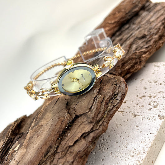 Reloj Pulsera Ovalado de Lujo Retro - Cuarzo de Alta Gama para Mujer - Image 24