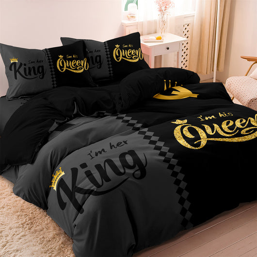Juego de Edredón Estampado Digital Corona Three Piece