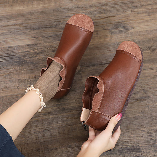 Zapatos de Cuero Suave para Mujer - Diseño Versátil y Cómodo - Image 3