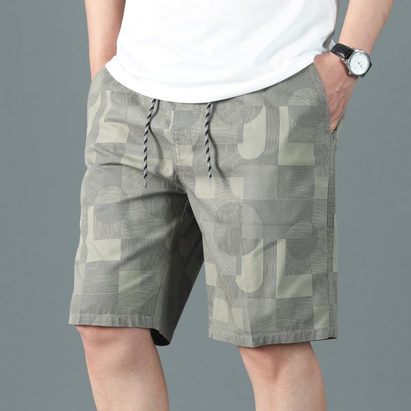 Pantalones Cortos Impresos Casuales de Moda Ligera