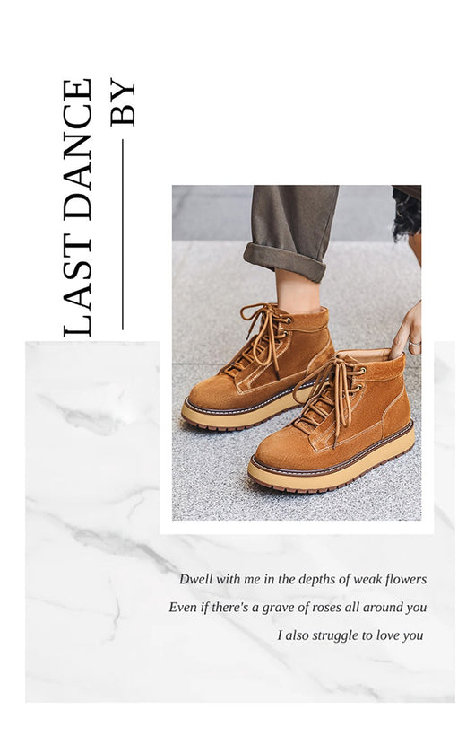 Botas Plataforma de Cuero Genuino Estilo Retro Británico - Image 8