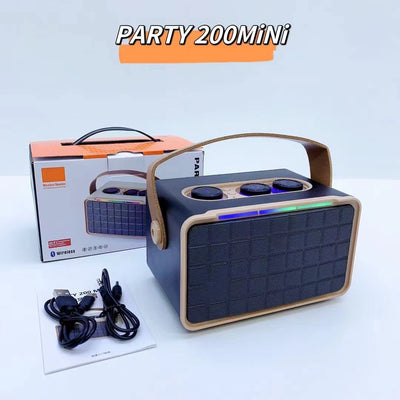 Parlante Bluetooth Portátil RGB Doble con Luces LED - Image 7