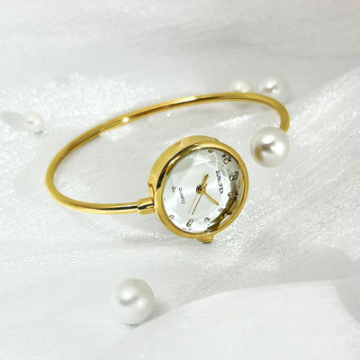 Reloj Pulsera de Perlas para Mujer - Diseño Elegante y Minimalista - Image 2
