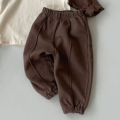 Pantalones Casuales Infantiles de Color Sólido - Estilo Coreano - Image 6