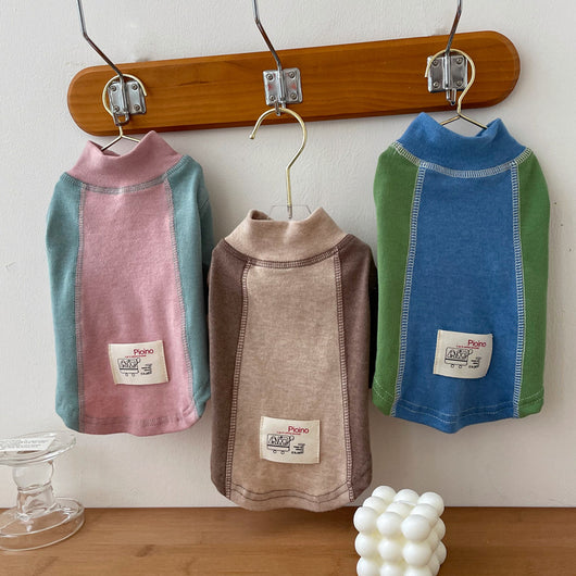 Playera de Algodón para Mascota con Mangas Bicolor - Image 14