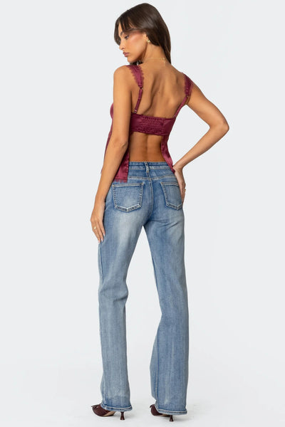 Blusa Camisola con Encaje y Tirantes Finos - Image 11
