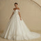 Vestido de Novia Elegante Hombros Descubiertos Estilo Corte Lujo Francés