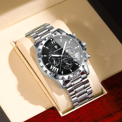 Reloj Multifuncional para Hombre con Fases Lunares