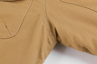 Chaqueta Abrigo Hombre Algodón con Capucha Forrado Velludo Multibolsillos Estilo Vintage - Image 9