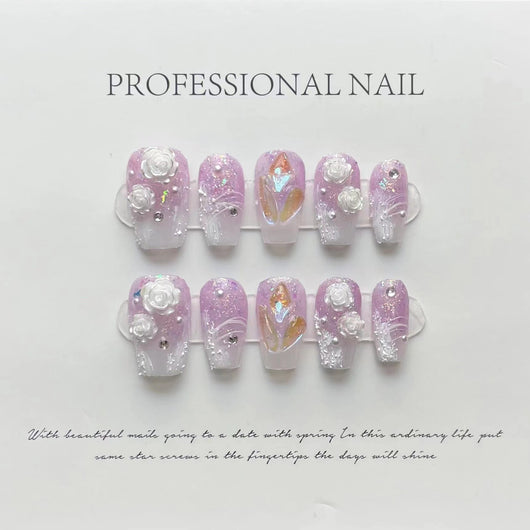 Pegatinas de Uñas Removibles Serie Camellia - Diseño Blindado - Image 31