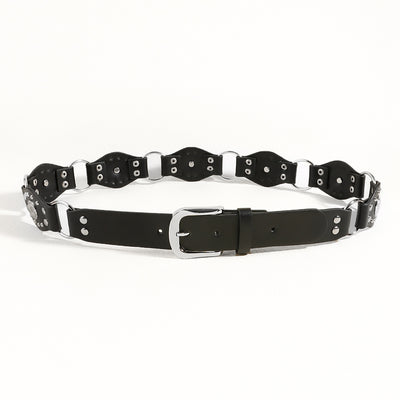 Cinturón Vintage Unisex con Hebilla de Metal Remachado - Estilo Punk Hip Hop - Image 20
