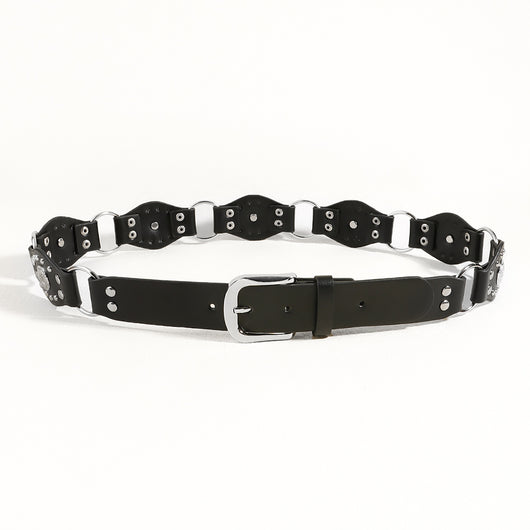 Cinturón Vintage Unisex con Hebilla de Metal Remachado - Estilo Punk Hip Hop - Image 20