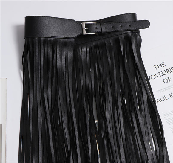 Cinturón de Cuero Negro Versátil - Ancho Ajustable
