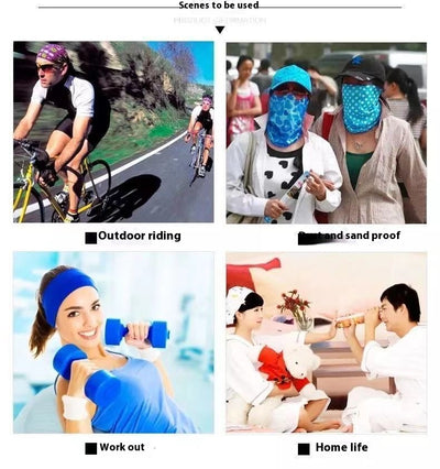 Bandana Refrescante de Seda de Hielo para Ciclismo y Deportes - Image 34