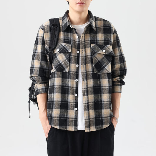 Camisa de Cuadros Manga Larga para Hombre - Image 12