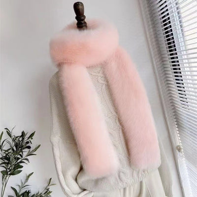 Chal Bib Extendido de Piel Sintética de Zorro para Invierno - Image 12