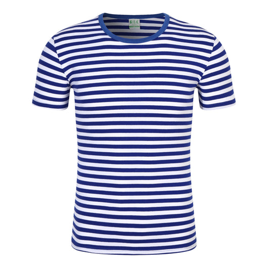Playera Hombre Cuello Redondo a Rayas Manga Corta Verano - Image 4