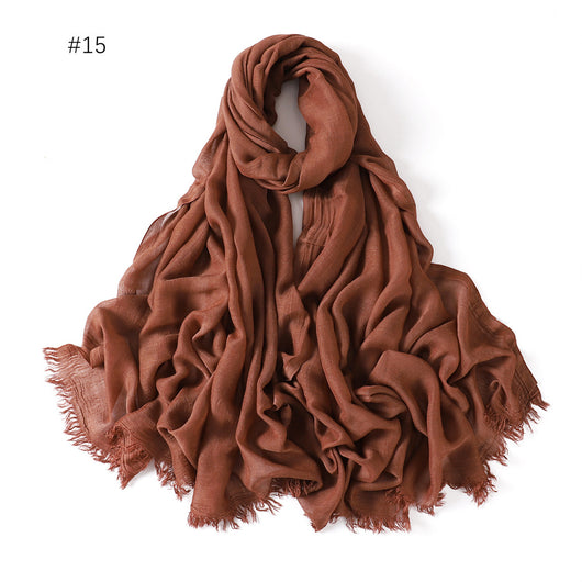 Pashmina Modal Fina Transpirable - Chal Ligero Monocromático para Mujer - Image 20