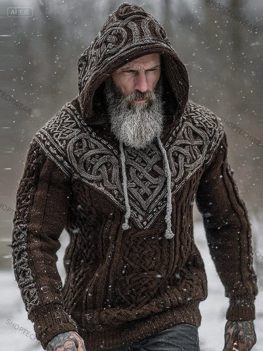 Sudadera Estampada con Capucha de Punto para Hombre - Image 12