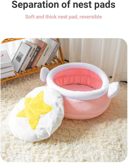 Cama Nido para Gatos Forma Miel - Sofá Cómodo y Acogedor para Mascotas - Image 10