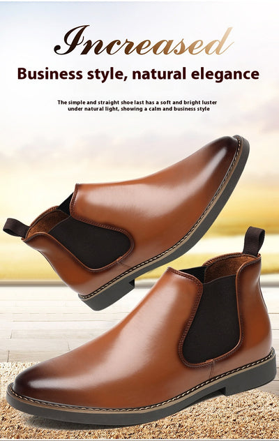 Botas de Cuero Estilo Británico Talla Grande para Hombre - Image 18