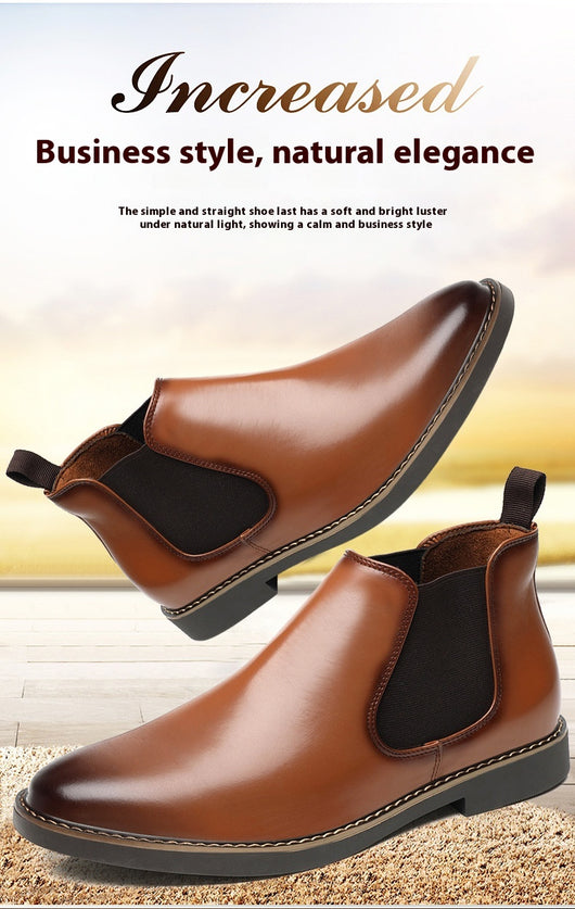 Botas de Cuero Estilo Británico Talla Grande para Hombre - Image 18