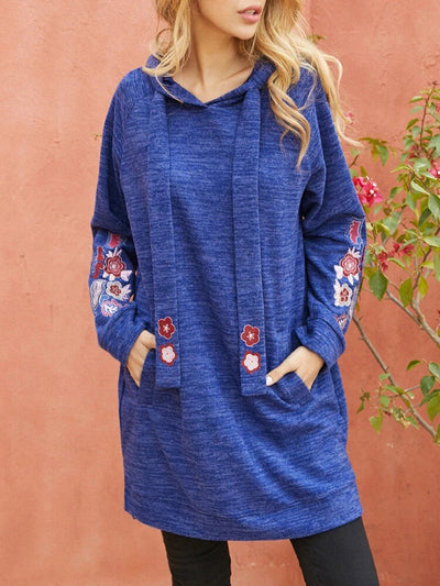 Suéter con Capucha Tejido Casual Largo - Image 10