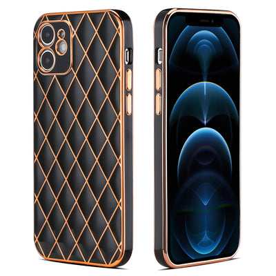 Funda para Celular de Piel de Cordero con Patrón Diamantado - Protección Resistente a Caídas - Image 11