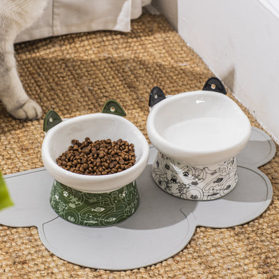 Comedero Elevado para Gatos Cerámico con Protección Antivolcamiento - Image 22