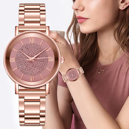 Reloj de Cuarzo para Mujer con Diseño Floral Gypsophila - Image 12