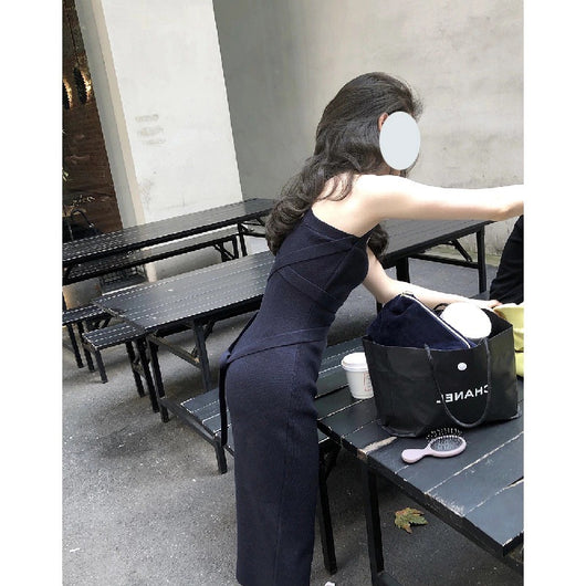 Vestido Tejido Slim Dos Piezas con Realce de Caderas - Image 4