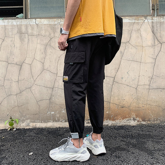 Pantalones Casuales Hip Hop Reforzados para Estudiantes - Image 3