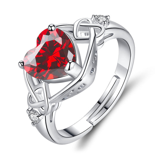 Conjunto de Joyas Corazón de Rubí - Image 6