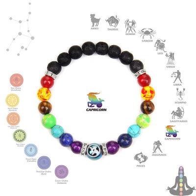 Pulsera de Pareja Constelaciones con los Siete Chakras para Meditación - Image 21