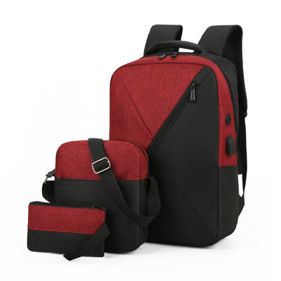 Mochila Escolar para Secundaria con Carga USB Triple Compartimento - Image 8