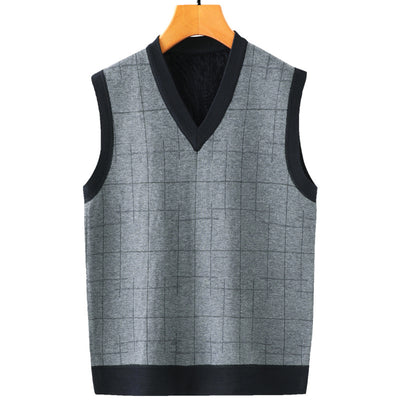Chaleco Cardigan Hombre Primavera Otoño - Suéter Casual Edad Media - Image 16