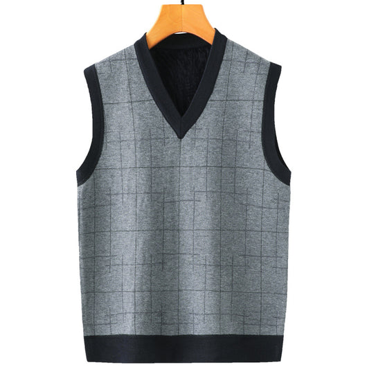 Chaleco Cardigan Hombre Primavera Otoño - Suéter Casual Edad Media - Image 16