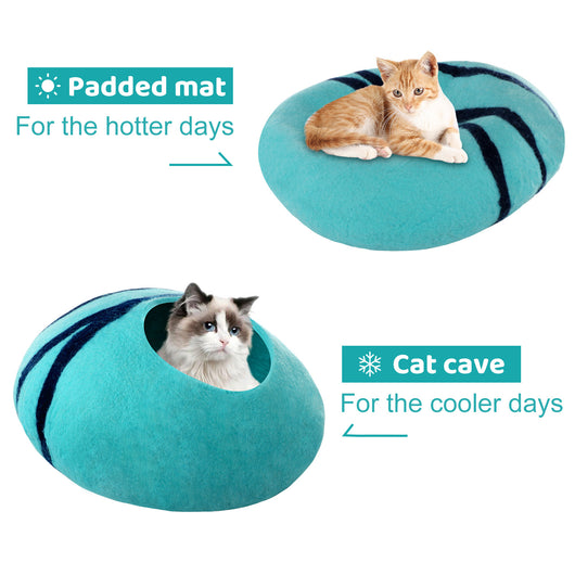 Casa Cálida de Lana para Gatos con Diseño de Huevo - Image 10