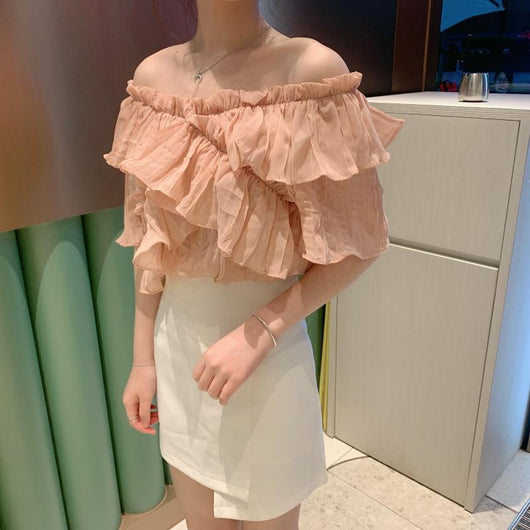 Blusa de Gasa Plisada Versátil - Image 4