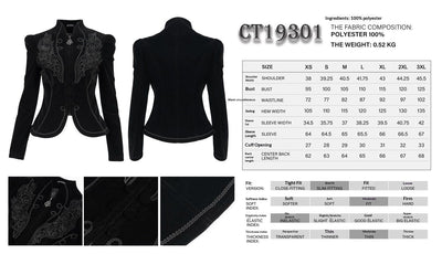 Abrigo Gótico para Presentaciones de Magia - Chaqueta Elegante para Mujeres - Image 7